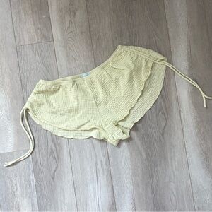 Eberjey Cotton Gauze Side Scrunch Short Shorts Green (medium) sleep lounge pjs